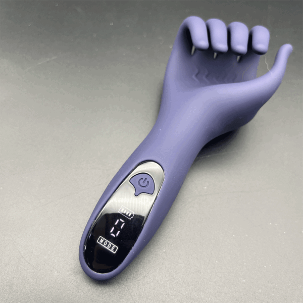 BDSM-PD-118 Paarse Penisvibrator - “Helpend Handje”