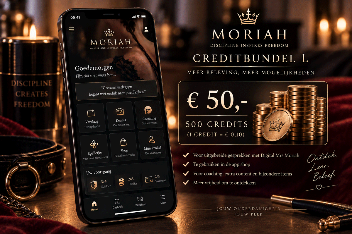 Creditbundel L - 50 euro - Moriah-app