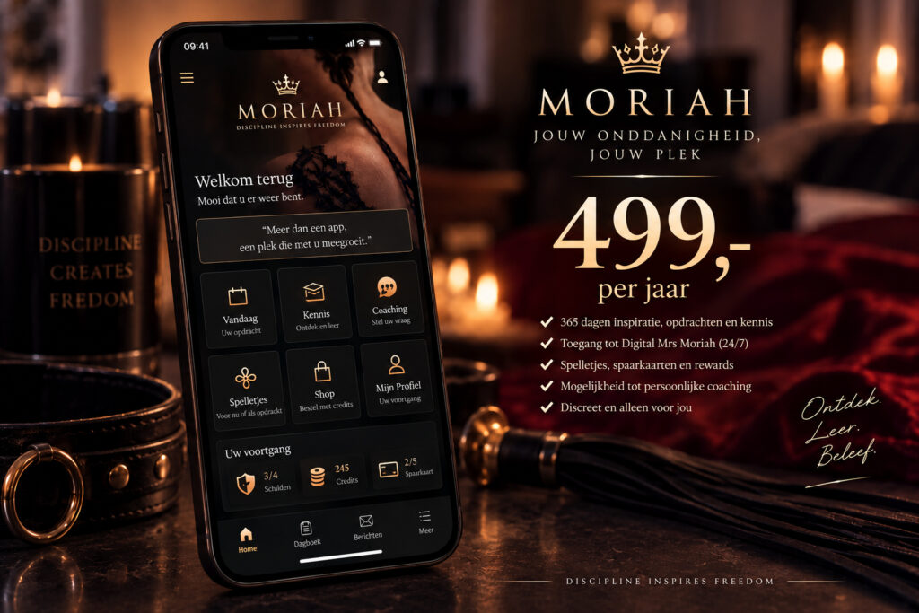 Jaarabonnement Moriah-app